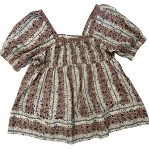 FREE PEOPLE FLORAL TOP